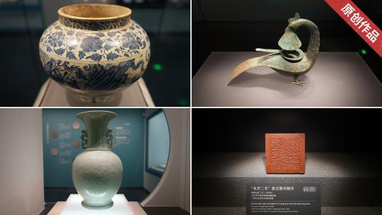 广西博物馆文物藏品高清在线视频素材下载