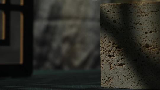 斑驳的墙壁光影