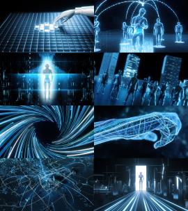 创意科技人工智能开场 视频素材高清在线视频素材下载