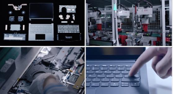 电脑工厂 笔记本电脑组装生产流水线高清在线视频素材下载