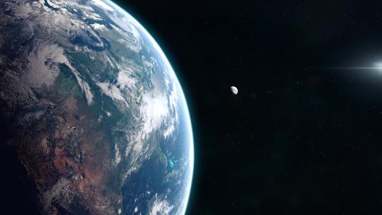 科幻战舰离开地球轨道4K (1)视频素材模板下载