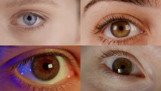 【合集】各种颜色的瞳孔特写睁眼