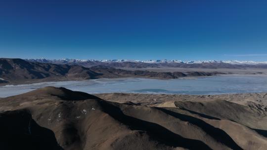 西藏当却藏布水系高原湖泊航拍视频素材模板下载