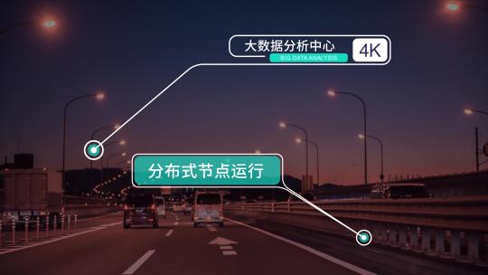 企业科技感指示线文本框ae模板4k