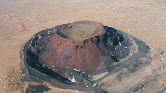 4k航拍内蒙古乌兰哈达火山