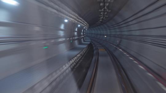 地铁隧道穿梭视频素材模板下载