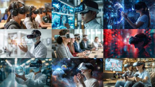 虚拟现实 虚拟眼镜 VR眼镜 元宇宙高清在线视频素材下载