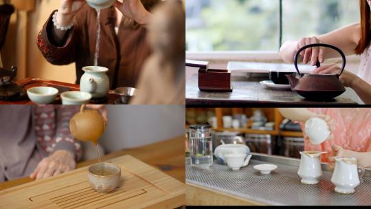 【合集】沏茶茶道茶文化茶艺视频素材模板下载