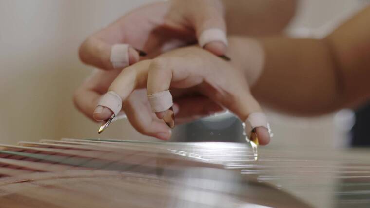 原创唯美手把手教弹古筝演奏乐器传统乐器