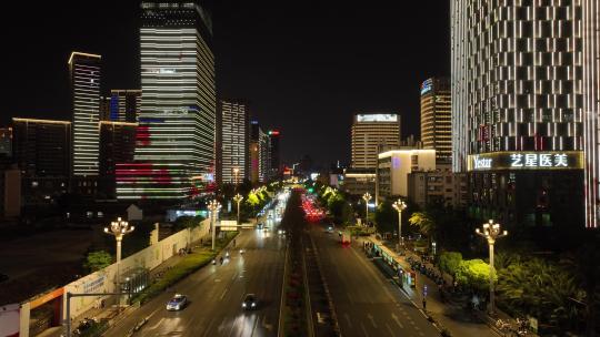 昆明北京路夜景航拍