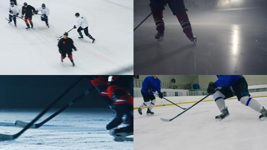 【合集】冰球运动员练习冰球