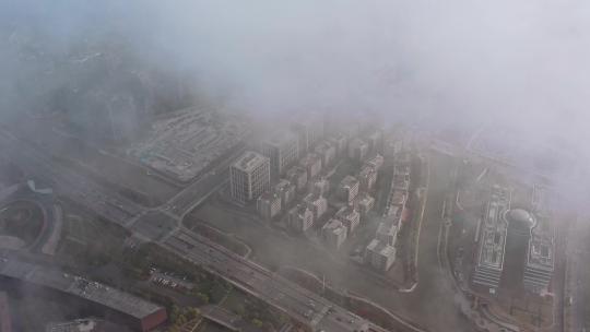 张江高科云雾平流层航拍