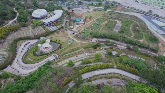 厦门航拍集美双龙潭景区