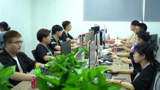 电商办公室 办公室大景 创新 团队 跨境电商