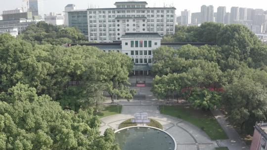 湖北武汉华中师范大学空镜航拍