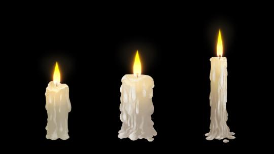 【透明通道】三款蜡烛流泪