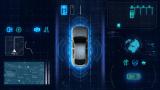无人驾驶汽车HUD驾驶位科技界面模板高清AE视频素材下载