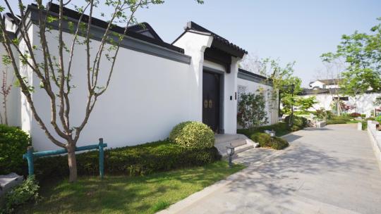 传统中式建筑白墙黑瓦别墅合院