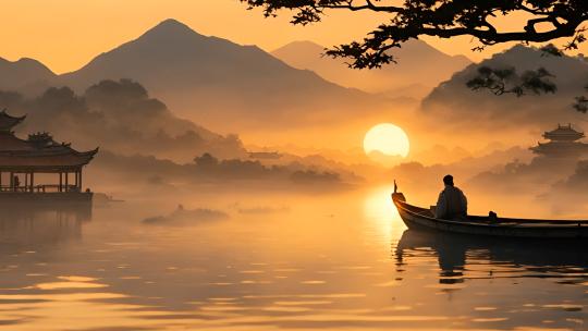 古风山水 唯美意境 写意山水 古人