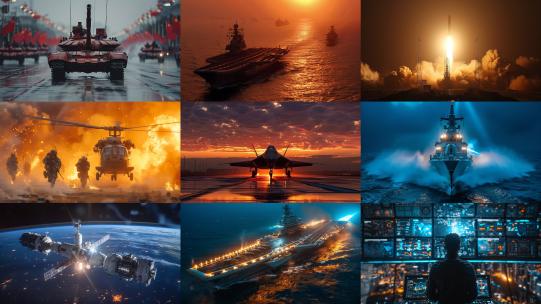 （合集）国防军事 大国力量 海陆空军事高清在线视频素材下载