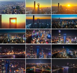 上海地标航拍延时外滩陆家嘴高清在线视频素材下载