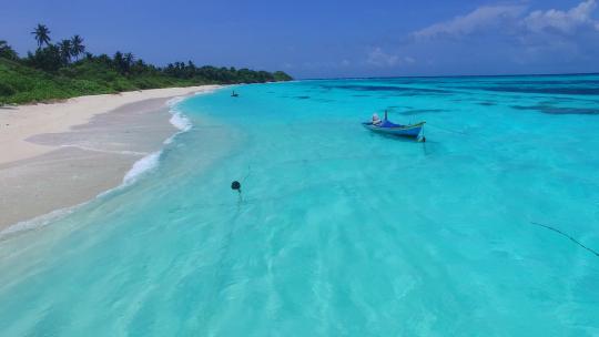 海湾海滩景观实拍