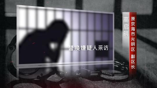 反腐警示教育采访视频框