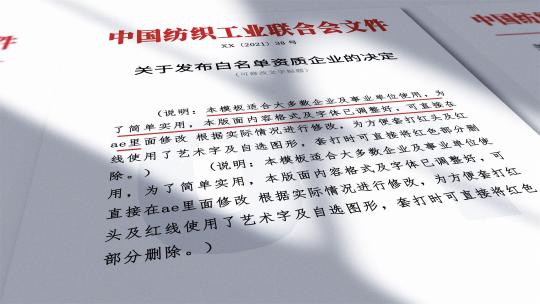 简洁光影红头文件AE视频素材教程下载