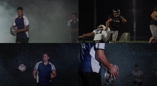 【合集】橄榄球运动员训练橄榄球比赛视频素材模板下载