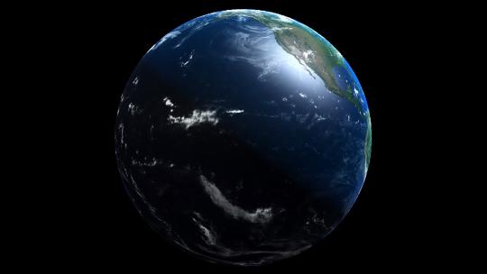 4k地球旋转特效透明素材 (8)视频素材模板下载
