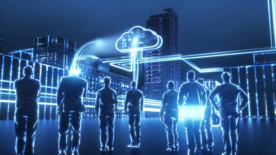 人工智能虚拟城市穿梭片头C4D+AE工程