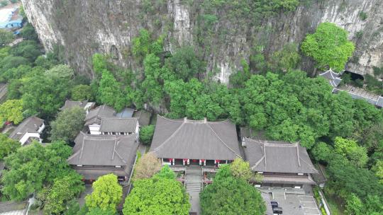 广西桂林山水风光七星景区4A景区航拍