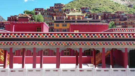 西藏 航拍 空镜 建筑 寺院 孜珠寺2