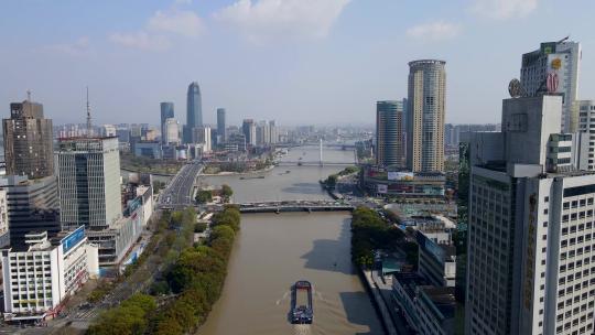 4k 航怕宁波风貌全景