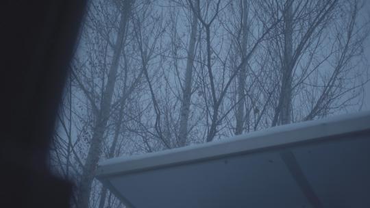 汽车窗外雪景冬4K slog2 Sga..3.cine A73视频素材模板下载