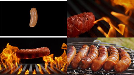 【合集】香肠广告烤香肠素材美味的视频素材模板下载