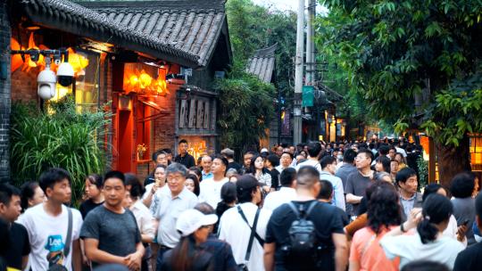 成都锦里古街宽窄巷子太古里春熙路人文街景