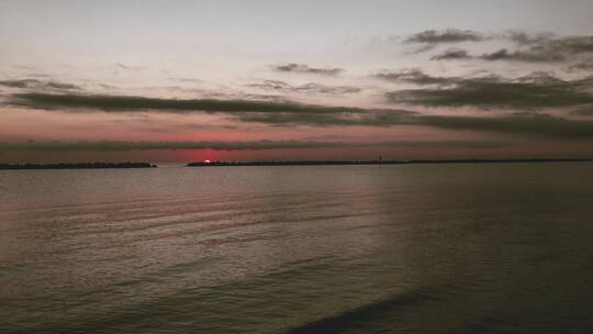 日落时的海景