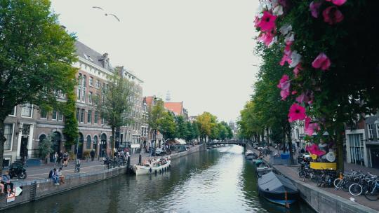 荷兰 阿姆斯特丹 城市 国外 外国 荷兰城市视频素材模板下载