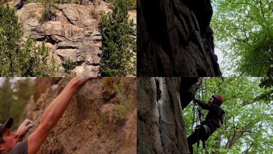 【合集】攀登攀岩冒险视频素材模板下载