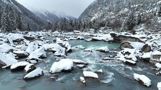 然乌湖风景