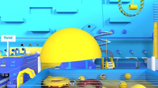 C4D动画工程——Blue Dream高清AE视频素材下载