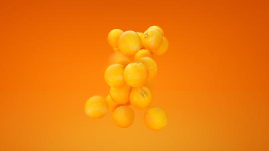 橙子 橙汁视频素材模板下载