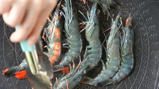 黑虎虾/海虾/虾/实物展示/马来西亚进口