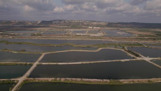 4K超清画质水产养殖基地航拍