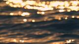 海南日出时分海面波光粼粼特写高清在线视频素材下载