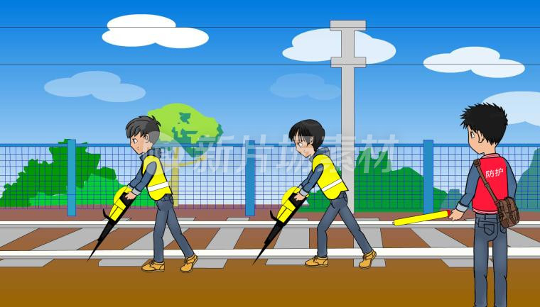 【漫画】铁路工人作业