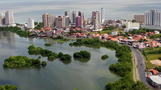 巴西东北部的圣路易斯·马兰豪。历史名城的地标。