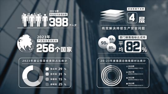 数据图表年末总结汇报字幕条