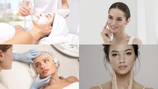 【合集】女人在美容院美容护肤高清视频